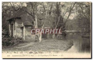 Old Postcard Rambouillet Park and the river The Shells