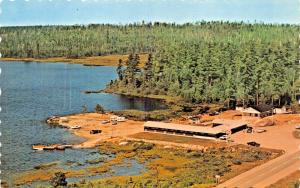 MARTIN RIVER ONTARIO CA~ROCK PINE RESORT-AERIAL VIEW POSTCARD