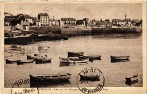 CPA QUIBERON - Les petites Baraques de peche chirs le Port (431476)