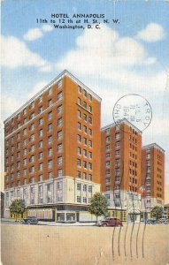 Washington DC 1947 Postcard Hotel Annapolis