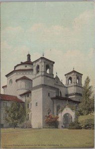 Postcard Entrance to Pennsylvania Institute for the Blind Philadelphia PA