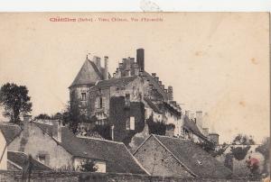 BF16920 chatillon indre vieux chateau vue d ensemble  france front/back image