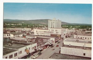 P3221 vintage postcard birds eye view 2nd ave fairbanks alaska