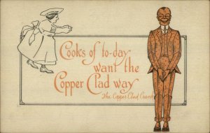 Copper Clad Malleable Co St. Louis Copper Clad Crank Man in Suit Fantasy PC
