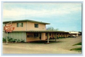 c1960s Watts Motel US Highway 77 Refugio Texas TX Unposted Postcard