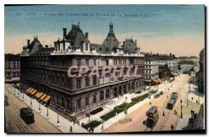 Postcard Old Lyon Place des Cordeliers and Palais de la Bourse