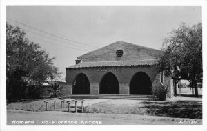 Florence Arizona Women's Club #7-C-130 1940s RPPC Photo Postcard 20-6533