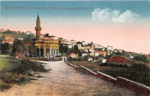 BT16159 vue generale d aley mosque des druzes Beyrouth liban lebanon