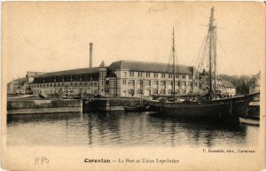 CPA CARENTAN - Le Port et Usine Lepeilerier (589596)