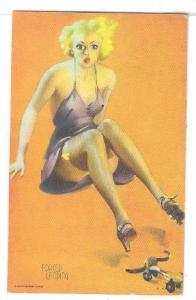 Mutoscope Pin-Up Card 20-40s  \Forced Landing\