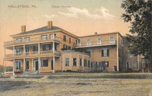 CLUNE HOUSE HALLSTEAD PENNSYLVANIA POSTCARD (c. 1910)