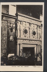 Wiltshire Postcard - Fireplace, Front Hall, Longleat     RS7623