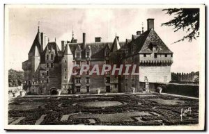 Old Postcard Langeais Le Chateau on the Gardens