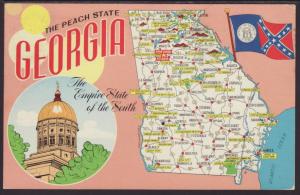 Georgia Map Postcard BIN