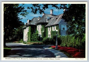 24 Sussex Drive, Prime Minister Residence, Ottawa, Canada, Chrome Postcard, NOS