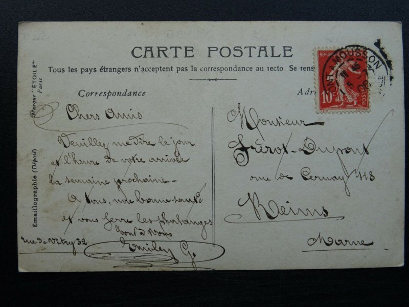 LOUIS c1906 RP Art Nouveau Name Postcard by Marque ETOILE of Paris