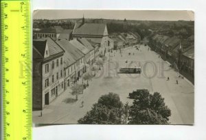 475326 Czechoslovakia Moravian Kyjov bus square street advertising shops Orbis