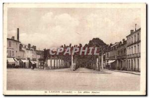 Langon Old Postcard The aisles Maubec