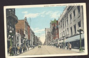 WHEELING WEST VIRGINIA DOWNTOWN MARKET STREET SCENE NC VINTAGE POSTCARD