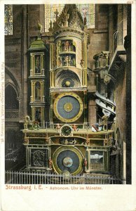 Early Postcard; Strassburg i.E. Astronomical Clock, Münster Germany unposted