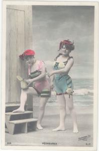 PHOTO-PECHEUSES-BATHING BEAUTIES-CIRCA 1906-M37608