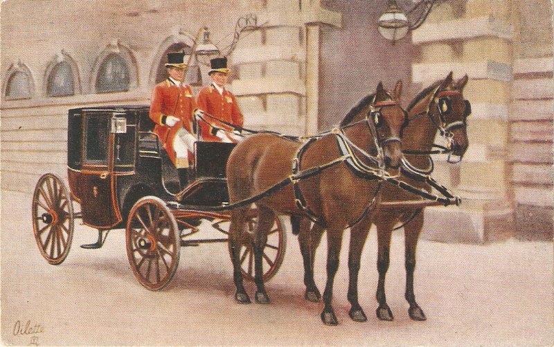 Royal Clarence Tuck Oilette Royal Mews Buckingham Palace PC # 3004