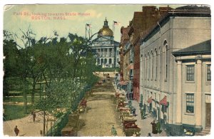 Boston, Mass, Park St. looking towards State House