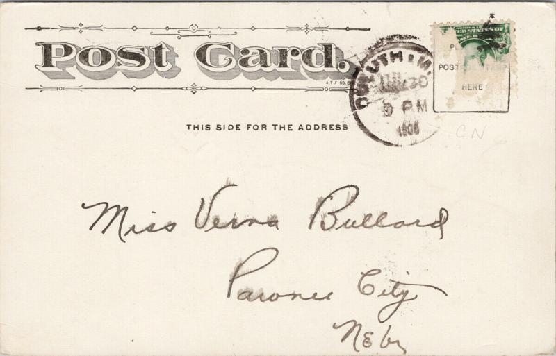 Billiard Balls Kissed Comic Man Pool Player c1906 Postcard E49