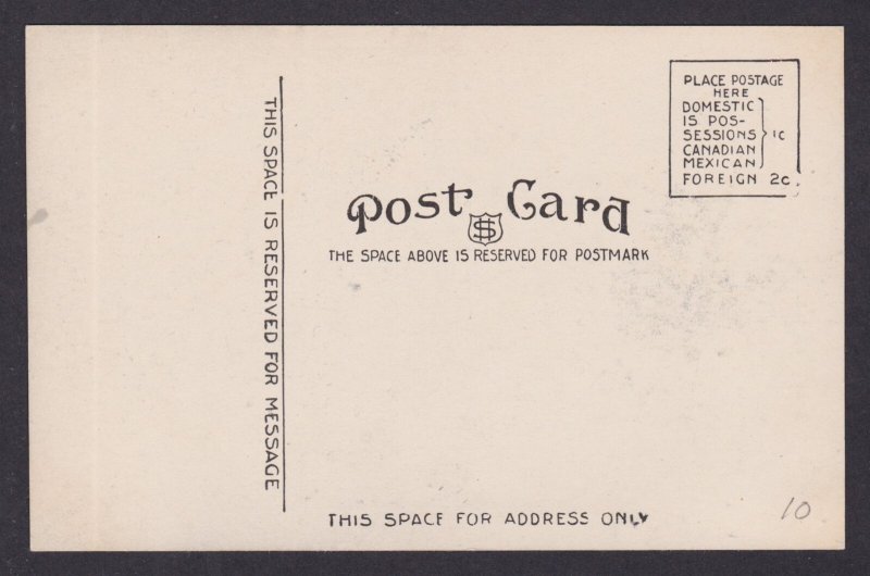 Postcard, United States, Aurora IL, Post Office