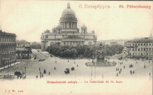 Russia St Petersburg St. Isaac's Cathedral Vintage Postcard 08.32