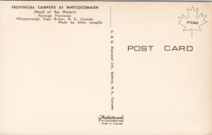 Whycocomagh Park Cape Breton Nova Scotia NS Campsite Camping Unused Postcard H20