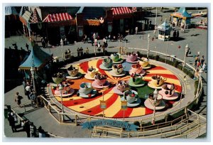 c1950's Mad Hatter's Tea Party Rides Fantasyland Disneyland Anaheim CA Postcard