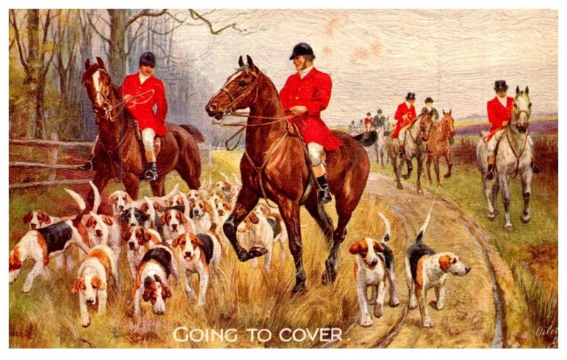 Dog  ,   Going to Cover   ( Fox Hunt )