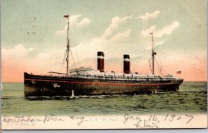 Postcard S.S. St. Paul