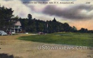 Golf Course & Club House - Inlet, New York NY Postcard