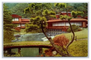 Sankeien Garden Yokohama Japan UNP Chrome Postcard L20