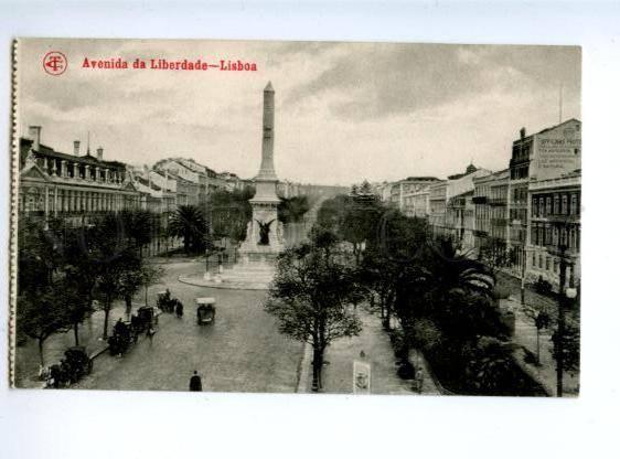 155875 PORTUGAL LISBOA Avenida da Liberdade Vintage postcard