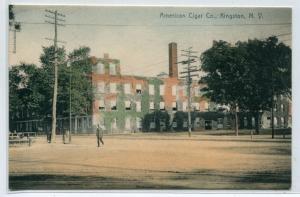 American Cigar Co Factory Kingston New York 1910c postcard