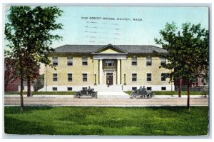 1926 The Court House Quincy Massachusetts MA Antique Posted New Boston Postcard