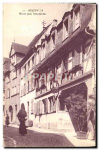 Old Postcard Riquewihr House John Preiss Sattler