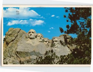Postcard Mount Rushmore National Memorial South Dakota USA