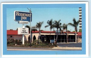 ST. PETERSBURG, Florida FL ~ Roadside RODEWAY INN Motel c1970s Postcard