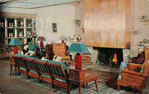 Postcard Guest Lounge at Big Sur Lodge Highway 1 in California~128693