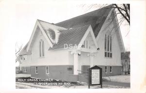 B55/ Lidgerwood North Dakota ND Real Photo RPPC Postcard c1950 Holy Cross Church