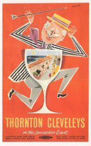 Thornton Cleveleys Lancashire Coast British Railways Advertising Postcard