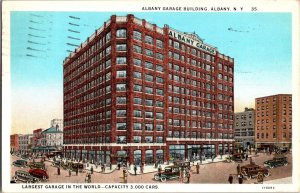 Albany Garage Building, Largest Garage, Albany NY c1920s Vintage Postcard R49