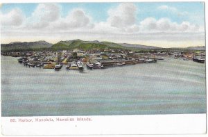 Private Mailing Card Harbor Honolulu Hawaiian Islands