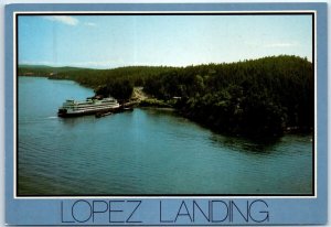 Postcard - Lopez Landing, Lopez Island - Washington