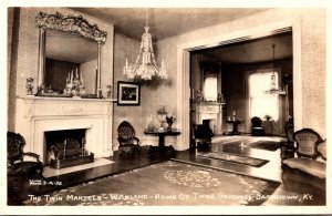 Kentucky Bardstown Wickland Home Of Three Governors The Twin Mantels Real Photo