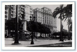 Hotel Gloria Building Street View Rio De Janeiro Brazil RPPC Photo Postcard